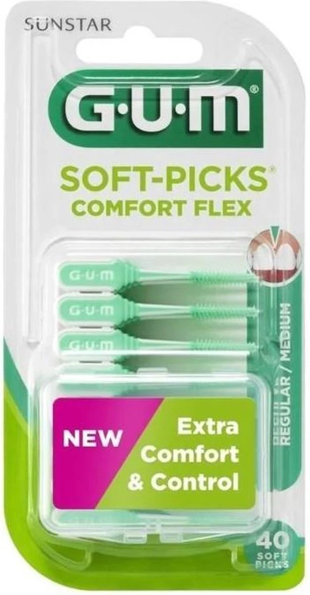 GUM® GUM Soft Picks Comfort Flex Regular Mint - 40st 7 GUM® GUM Soft Picks Comfort Flex Regular Mint - 40st - Afbeelding 5