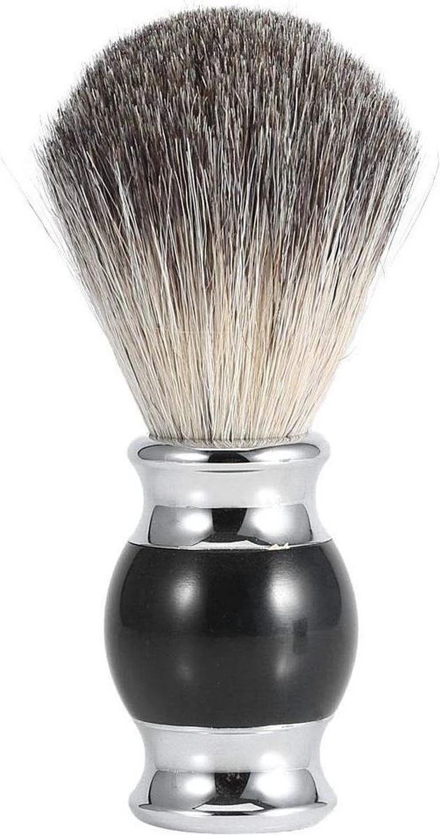 Complete Scheerset - Vaderdag Cadeau - RVS Scheerkom - Scheerkwast - Scheermeshouder - Badkamer Set - Scheerspullen - Afbeelding 5