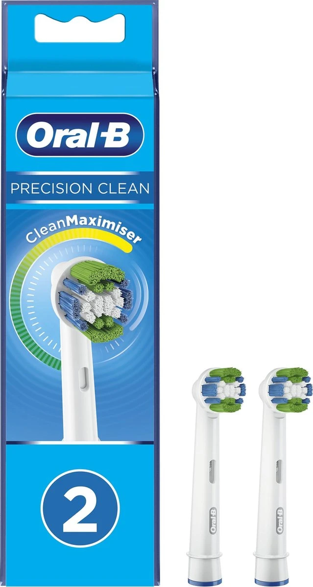 Oral B Oral-B Precision Clean - Met CleanMaximiser-technologie - Opzetborstels - 2 Stuks 3 Oral B Oral-B Precision Clean - Met CleanMaximiser-technologie - Opzetborstels - 2 Stuks
