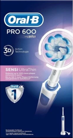 Oral B Oral-B PRO Pro 600 - Sensi-Clean - Elektrische Tandenborstel - Wit -BaByliss Verkoopwinkel 639x1200 5
