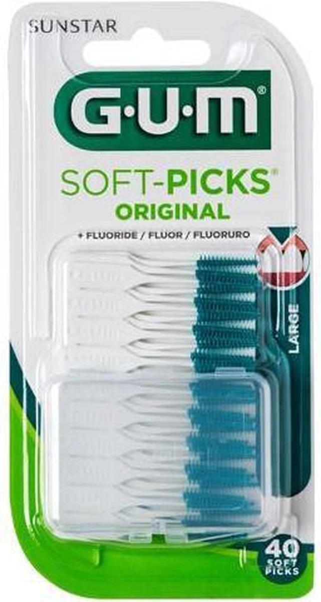 GUM® Gum Soft Picks Large - 40 St - Rager 7 GUM® Gum Soft Picks Large - 40 St - Rager - Afbeelding 5
