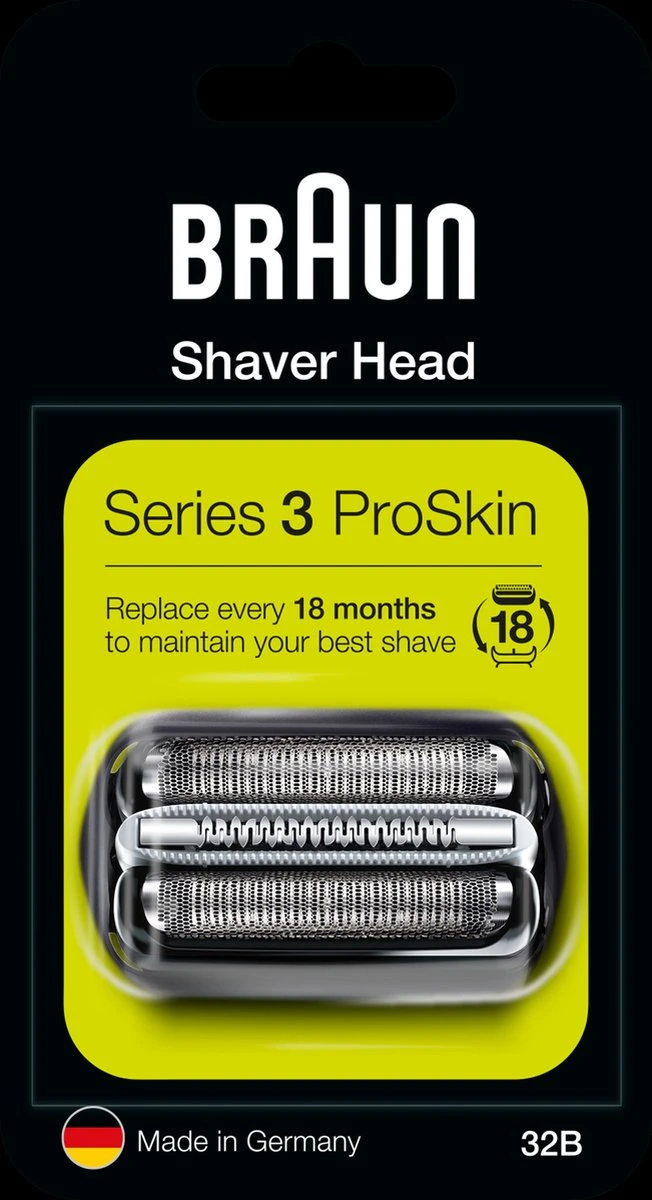Braun Series 3 32B Cassette Zwart - Vervangend Scheerblad - Afbeelding 8