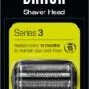 Braun Series 3 21B Foil & Cutter Zwart - Vervangend Scheerblad