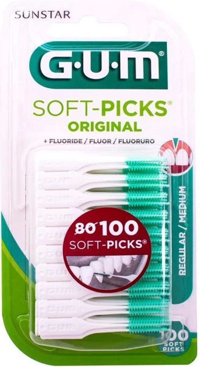 GUM® GUM Soft-Picks Original Regular 100 Stuks - Afbeelding 4