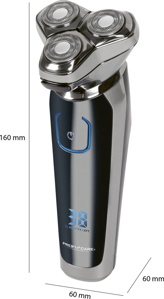 Clatronic ProfiCare HR 3023 - Scheerapparaat - Roterend Scheerapparaat - Trimmer - Chroom - Afbeelding 6