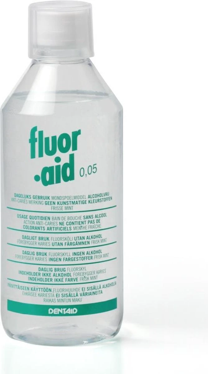 Fluor Aid 0.05 Mondwater - 500 Ml - Afbeelding 2