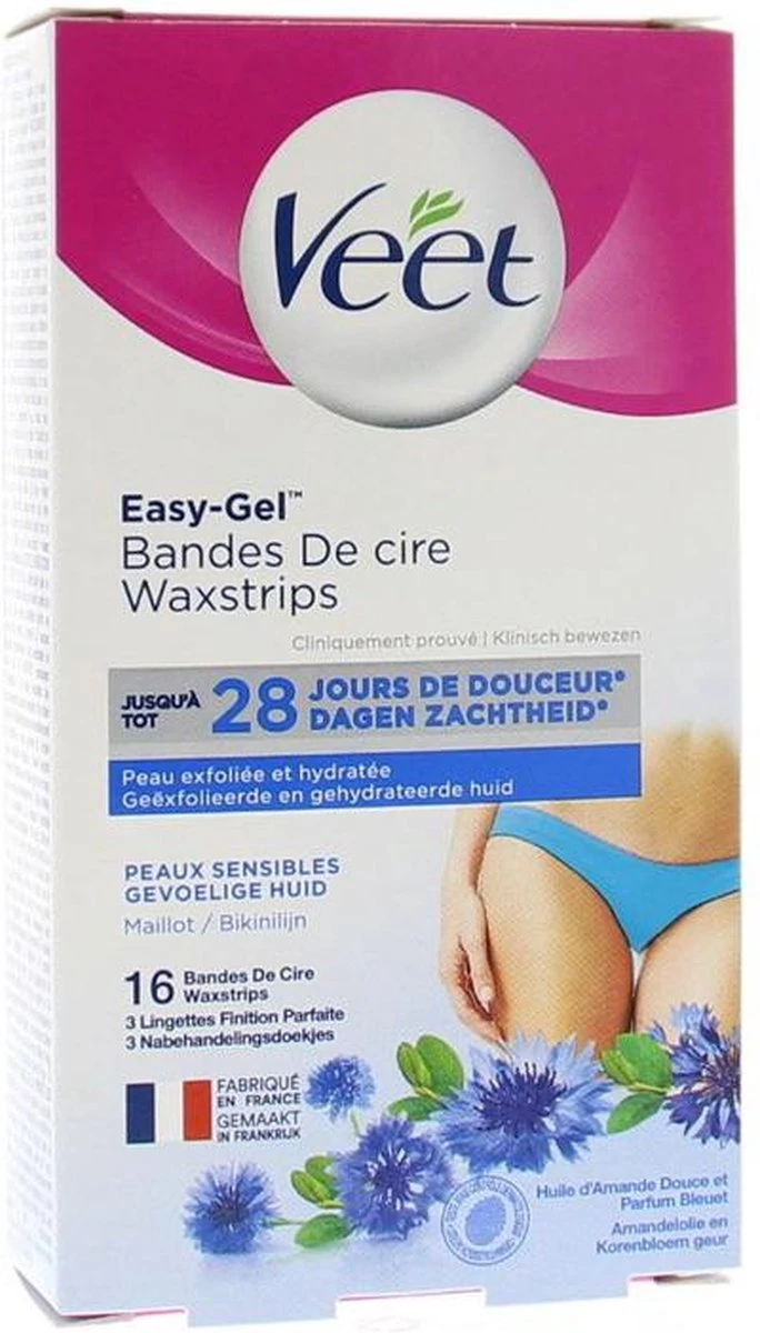 Veet - Ontharingsstrips - Bikinilijn & Oksels - Gevoelige Huid - 16 Stuks - Afbeelding 9
