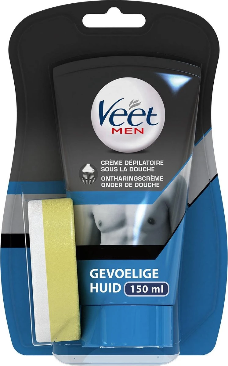 Veet Men Ontharingscrème - Gevoelige Huid - In Douche - 2 X 150 Ml 5 Veet Men Ontharingscrème - Gevoelige Huid - In Douche - 2 X 150 Ml - Afbeelding 3