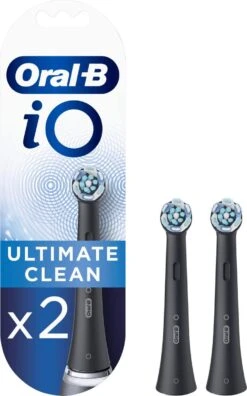 Oral B Oral-B IO Ultimate Clean - Opzetborstels - Zwart - 2 Stuks