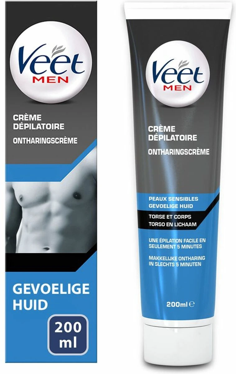 Veet - Ontharingscreme - Man - Gevoelige Huid - 200 Ml - Afbeelding 3