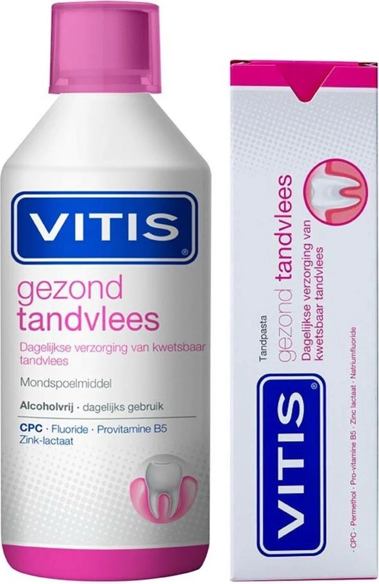 Vitis Gingival Tandpasta + Mondwater (gezond Tandvlees) - Voordeelpakket