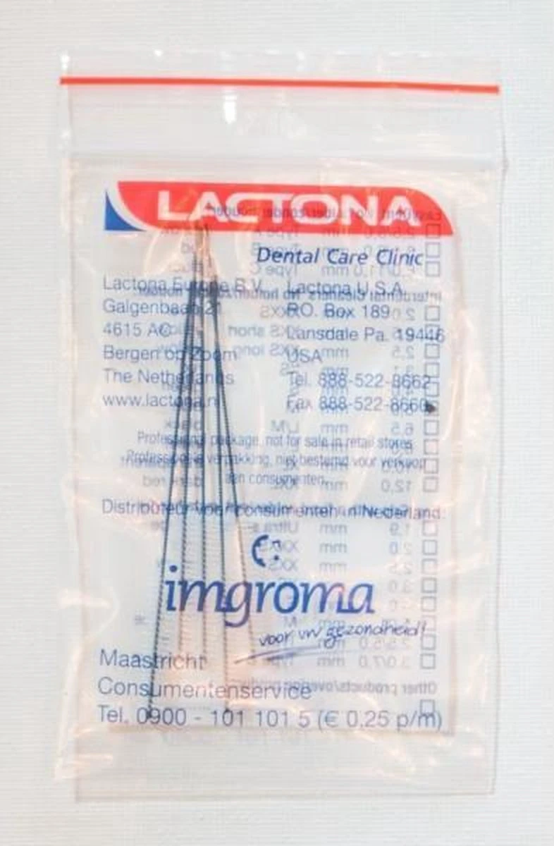 Lactona Interdentaal Ragers Medium 5mm - Blauw - 5 X 5 Stuks - Voordeelpakket - Afbeelding 3