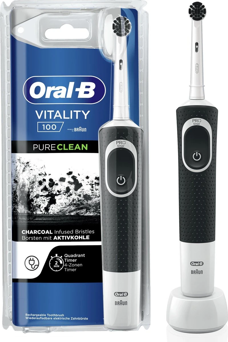 Oral B Oral-B Vitality - 100 - Pure Clean Elektrische Tandenborstel Ontworpen Door Braun 3 Oral B Oral-B Vitality - 100 - Pure Clean Elektrische Tandenborstel Ontworpen Door Braun