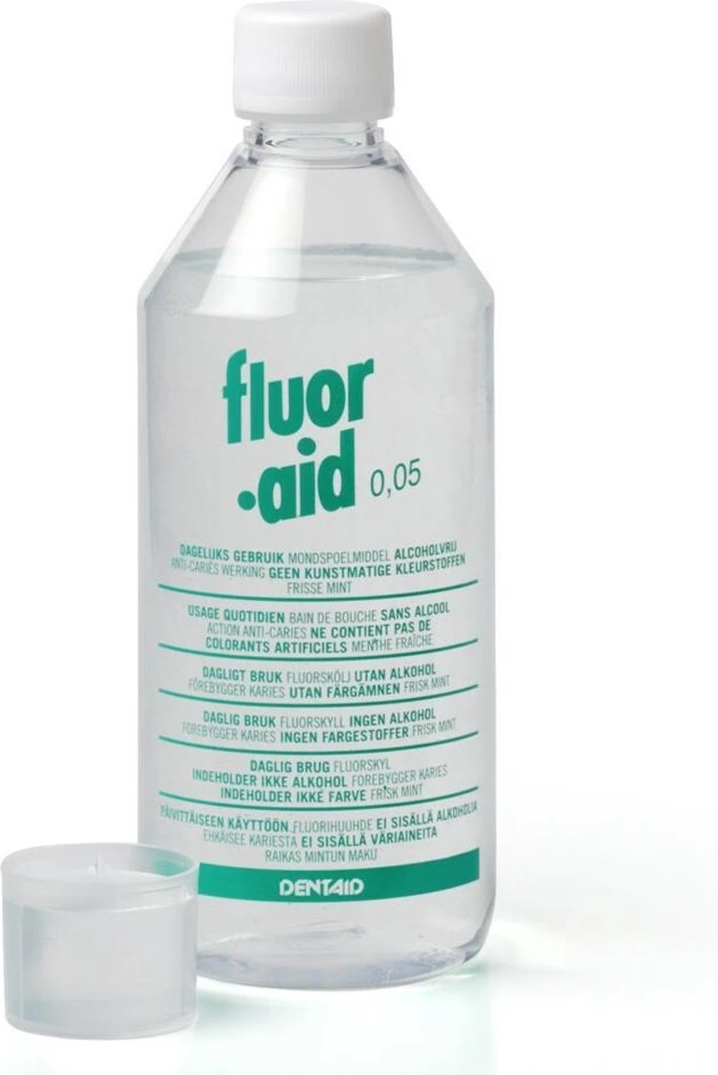 Fluor Aid 0.05 Mondwater - 500 Ml - Afbeelding 3
