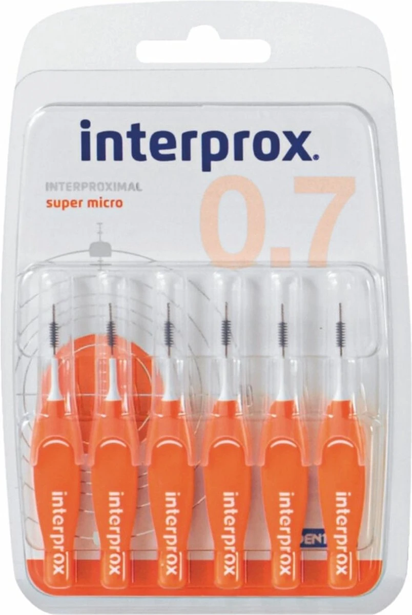 3x Interprox Ragers Super Micro 0.7 Oranje Blister à 6 Ragers - Afbeelding 5