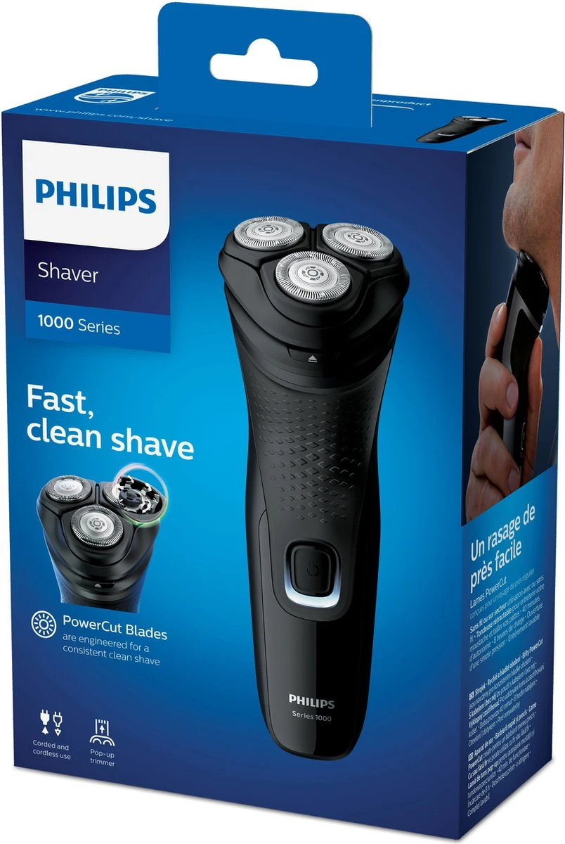 Philips 1000 Series Elektrisch (droog) Scheerapp. Met PowerCut-mesjes, 1000-serie - Afbeelding 10