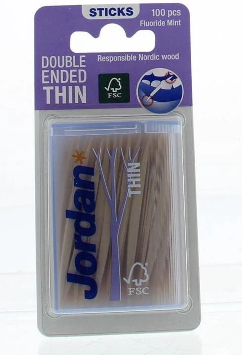 Jordan Dun 2-Zijdig - 100 St - Tandenstoker - Afbeelding 9