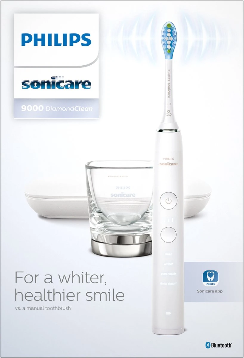 Philips Sonicare DiamondClean HX9911/27 - Elektrische Tandenborstel - Wit - Afbeelding 4