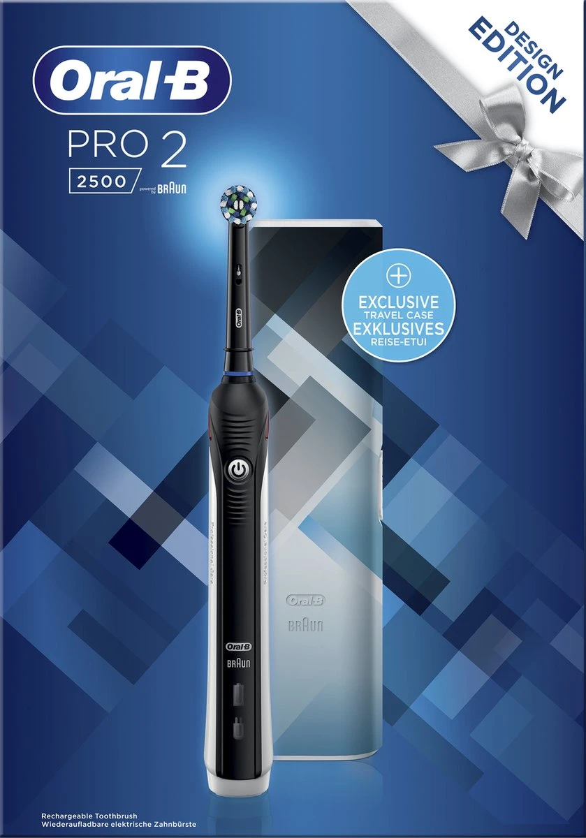 Oral B Oral-B PRO 2 2500 - Zwart - Elektrische Tandenborstel - Met Reisetui - Afbeelding 11