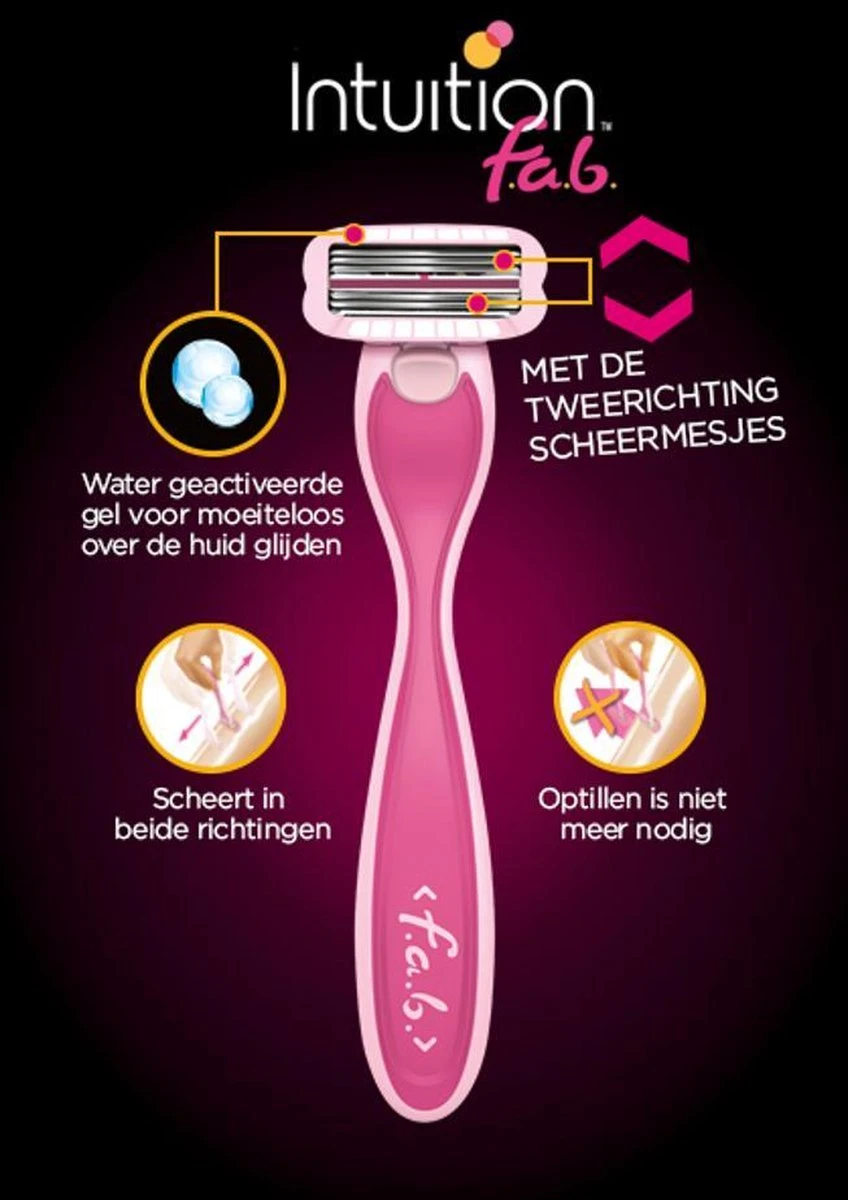 Wilkinson Scheermesjes Intuition F.a.b. - 6 Mesjes (2x3) - Afbeelding 2