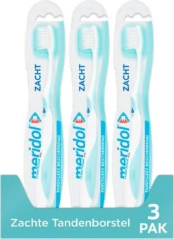 Meridol Tandenborstel Zacht - 3 Stuks - Voordeelverpakking