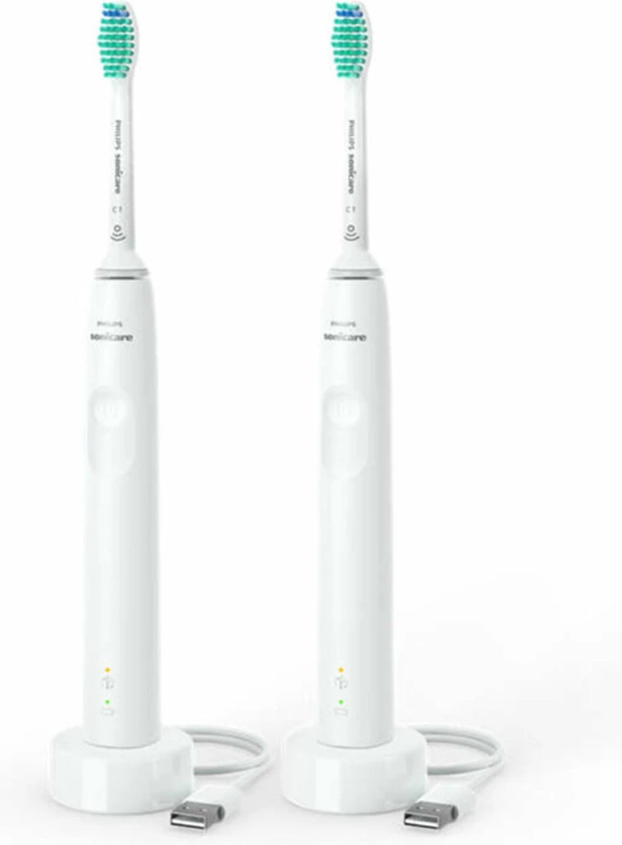 Philips Sonicare Series 3100 HX3675/13 - Elektrische Tandenborstel - Wit - Duopack
