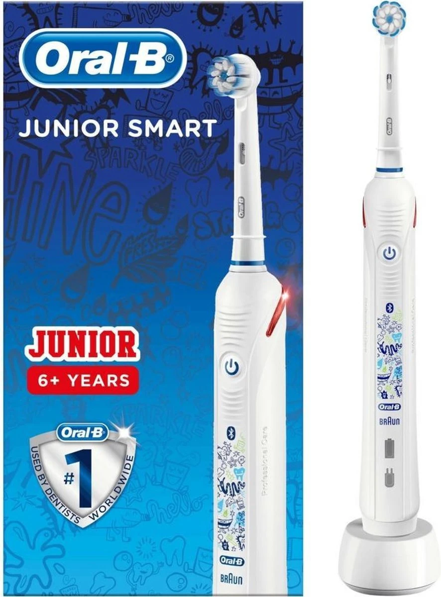 Oral B Oral-B Junior - Elektrische Tandenborstel - Wit 3 Oral B Oral-B Junior - Elektrische Tandenborstel - Wit