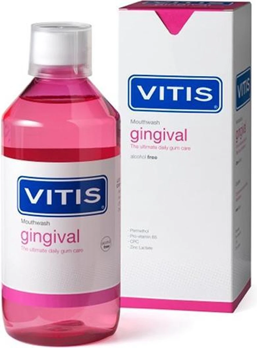 3x Vitis Gezond Tandvlees Mondwater 500 Ml - Afbeelding 5