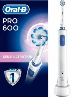 Oral B Oral-B PRO Pro 600 - Sensi-Clean - Elektrische Tandenborstel - Wit -BaByliss Verkoopwinkel 888x1200
