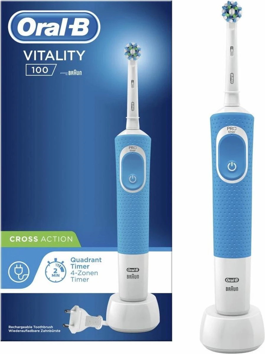 Oral B Oral-B Vitality 100 CrossAction - Blauw - Elektrische Tandenborstel 14 Oral B Oral-B Vitality 100 CrossAction - Blauw - Elektrische Tandenborstel - Afbeelding 12
