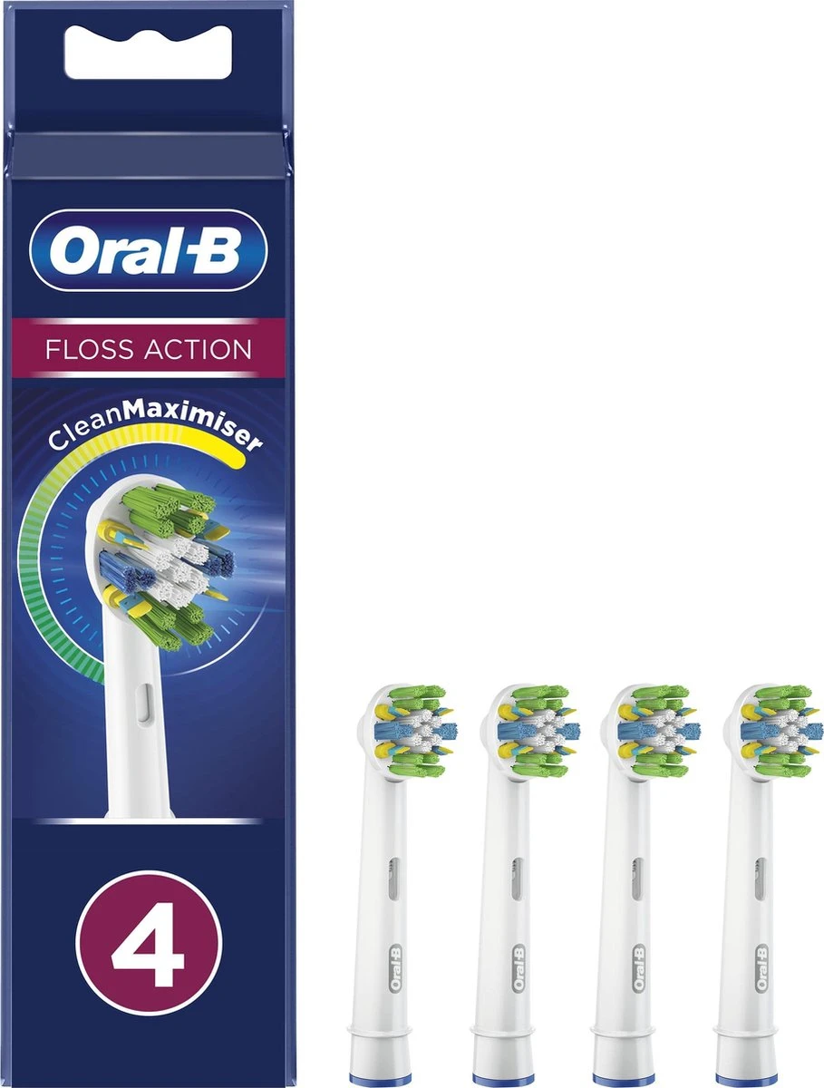 Oral B Oral-B FlossAction - Met CleanMaximiser-technologie - Opzetborstels - 4 Stuks 3 Oral B Oral-B FlossAction - Met CleanMaximiser-technologie - Opzetborstels - 4 Stuks