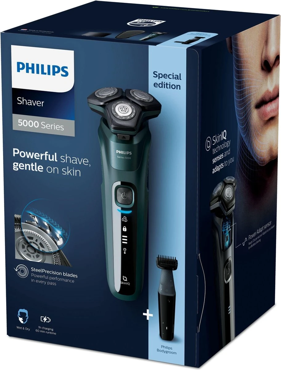 Philips Shaver Series 5000 S5584/57 - Wet & Dry - Scheerapparaat Incl. Bodygroomer - Afbeelding 9