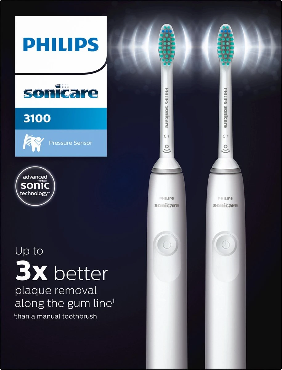 Philips Sonicare Series 3100 HX3675/13 - Elektrische Tandenborstel - Wit - Duopack - Afbeelding 15