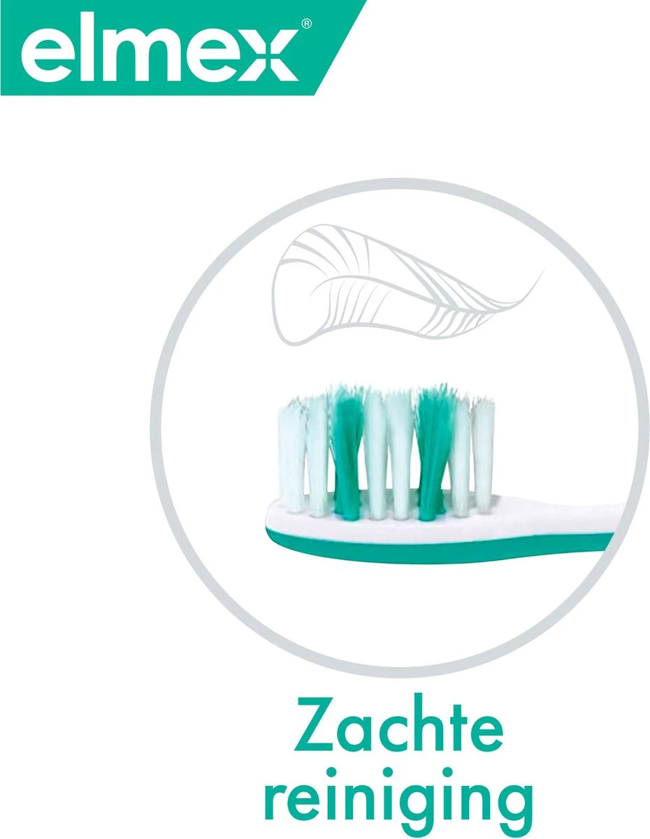 Elmex Sensitive Professional Zachte Tandenborstel Extra Soft - 3 Stuks - Voordeelverpakking 5 Elmex Sensitive Professional Zachte Tandenborstel Extra Soft - 3 Stuks - Voordeelverpakking - Afbeelding 3