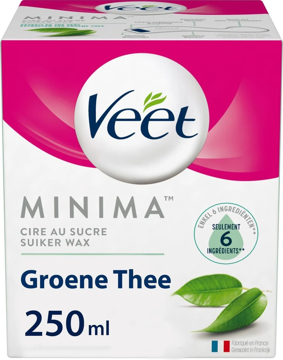 Veet - Warme Wax - Orientaalse Ontharings Wax - Minima - Groene Thee - 250 Ml