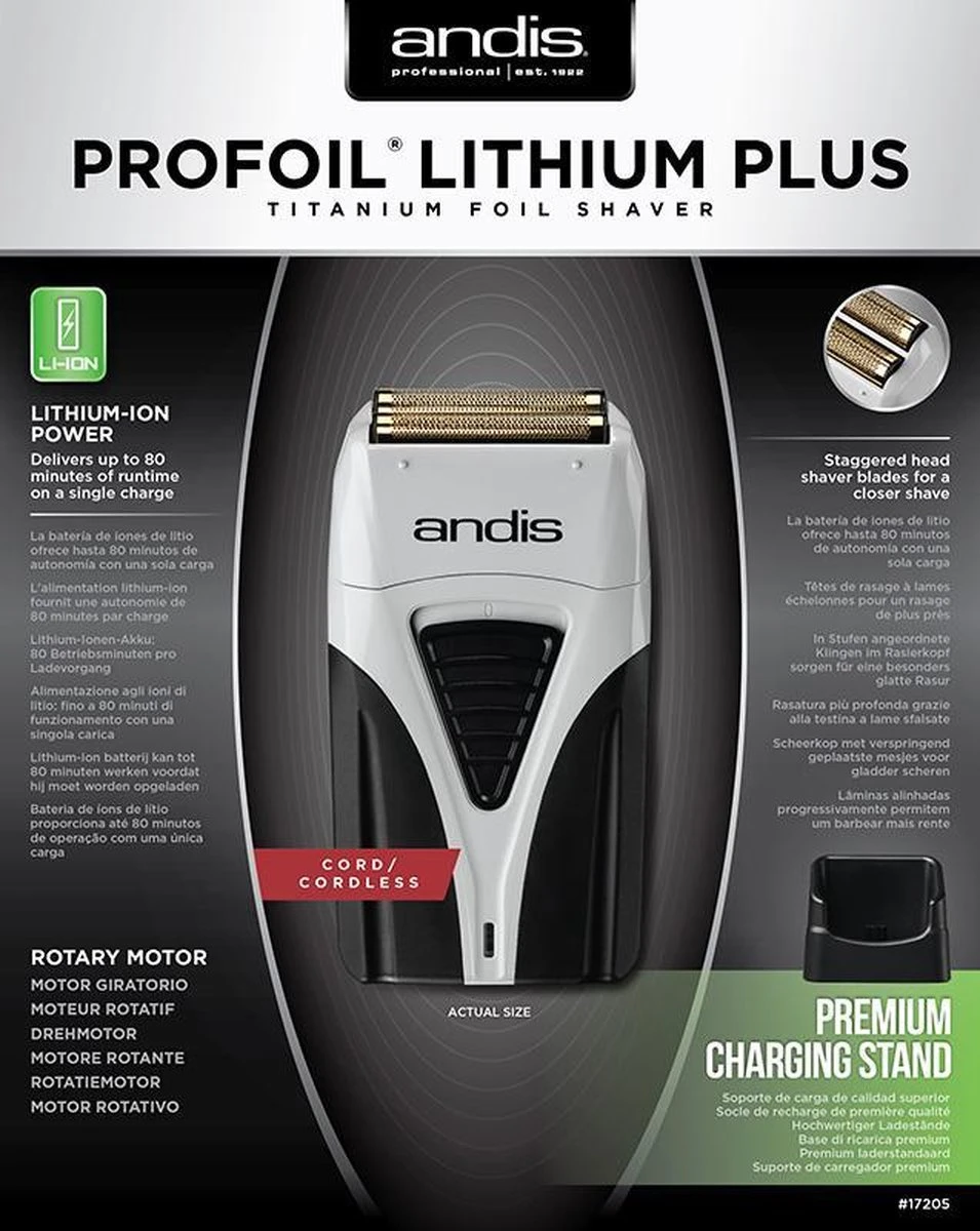 Andis Shaver Plus Profoil Lithium TS-2 | #17205 - Afbeelding 5