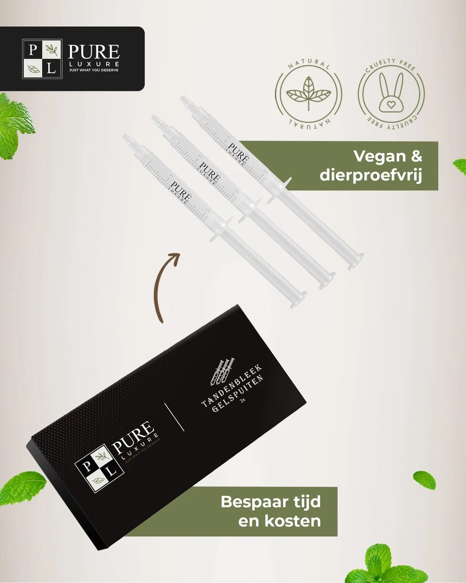 3x Navulling Tanden Bleekgel Spuiten ZONDER Peroxide - Refill Gel - Navulling - Veilig Tanden Bleken - Witte Tanden - Teeth Whitening - Valentijnsdag Cadeau - Afbeelding 4