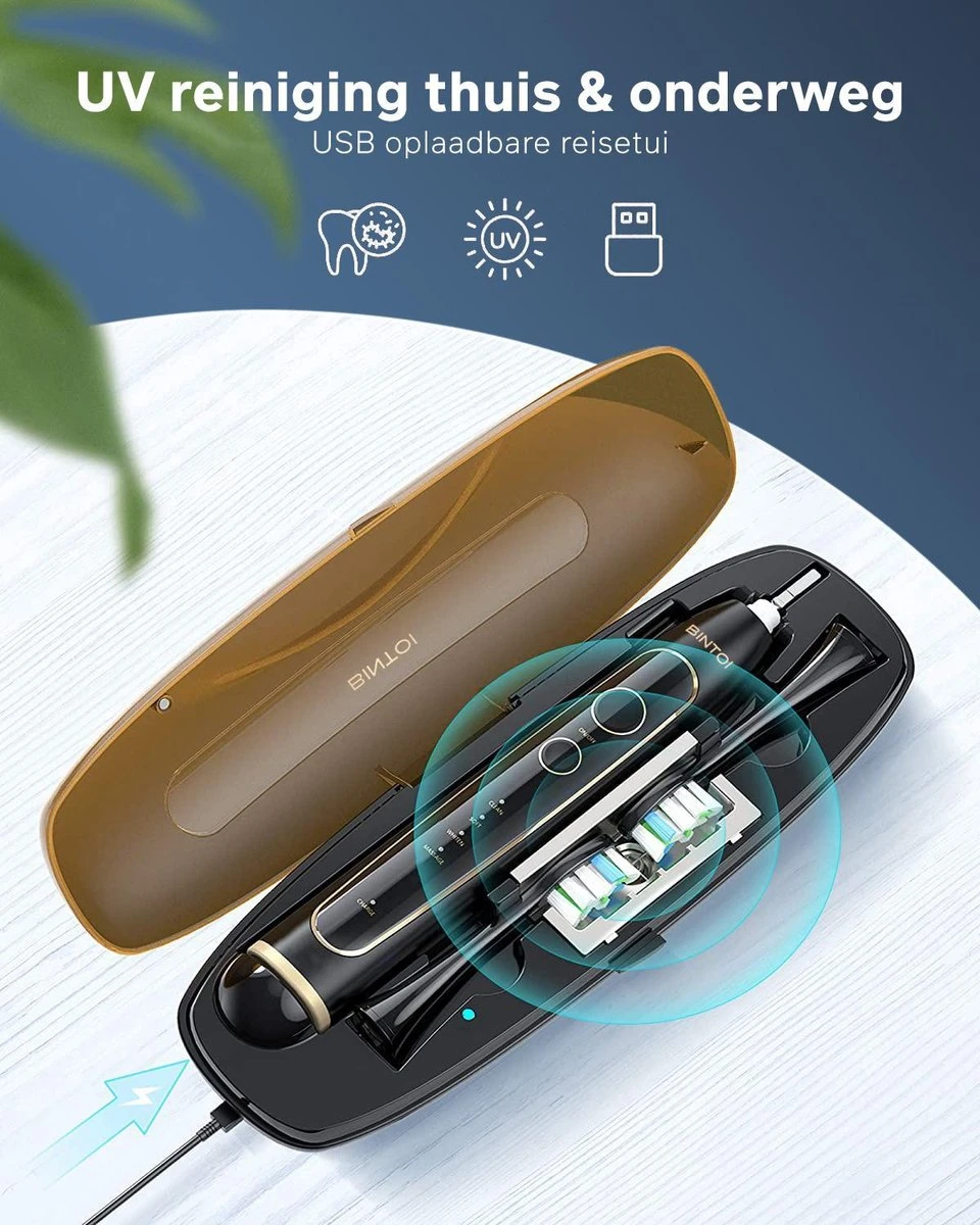 Bintoi® ISonic UV D600 - Elektrische Tandenborstel Met UV-Sterilisator - Afbeelding 5