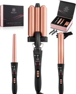 Mellian Krultang - 3-delige Wafeltang - Inclusief 2 Extra Opzetstukken