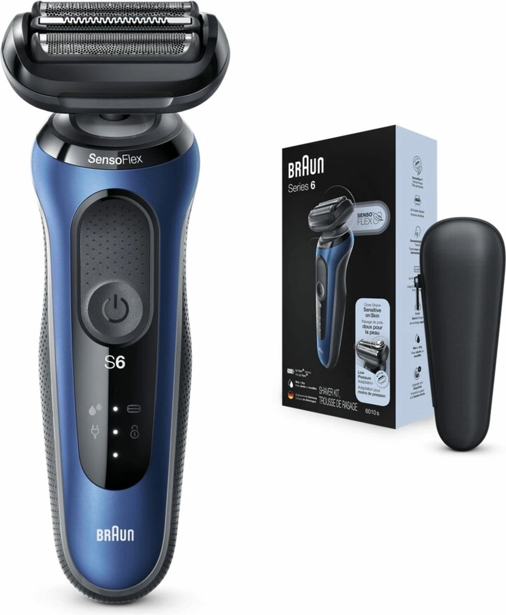 Braun Series 6 60-B1000s Blauw - Elektrisch Scheerapparaat